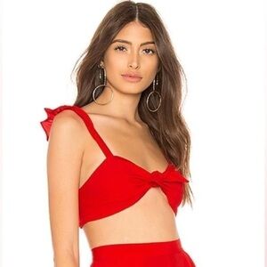 Revolve x Yumi Kim Roxy Top in Red - Medium